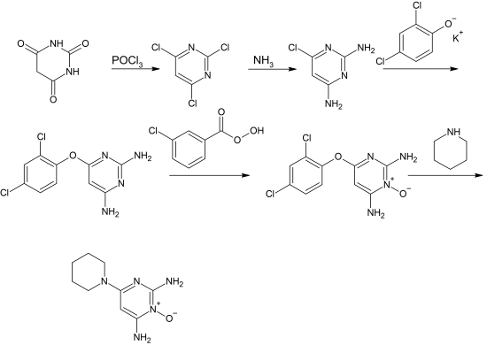 Synthese von Minoxidil