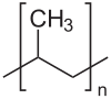 Strukturformel Polypropylen