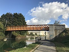 Straßenbrücke Pont de Vrilly über den Canal de l’Aisne à la Marne