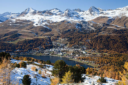 Localité de Saint-Moritz.