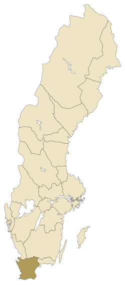 Location of Skåne