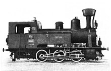 Bukowinaer Lokalbahnen. C Heißdampf-Tenderlokomotive Serie 464 mit Rauchröhrenüberhitzer Patent Schmidt. Gebaut 1910 von der Lokomotivfabrik Krauss & Co., Linz.jpg