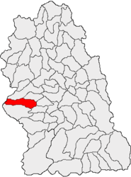 Location in Hunedoara County