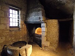 Underground dwelling and bread oven.