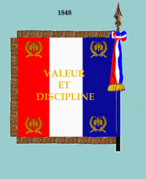 Drapeau modèle de 1848 à 1852 (revers)