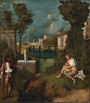 Giorgione, La Tempête, entre 1503 et 1509, Galeries de l'Académie de Venise