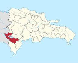 Provinsens läge i Dominikanska republiken