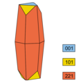 8. steilrhomboedrisch mit {2241} als tragender Form[34]