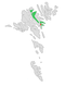 Mapa gminy Runavík