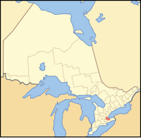 Location in the province o Ontario, Canadae