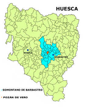 Localisation de Pozán de Vero