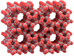 Tectosilicatos: uniones espaciales de tetraedros (zeolita)