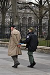 The environmentalist Bill McKibben (350.org) arrested in front of the White House at a protest against Keystone XL project.