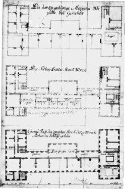 Floor plan of the baroque-style Bischofshof palace