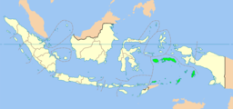 Provinsens läge i Indonesien.