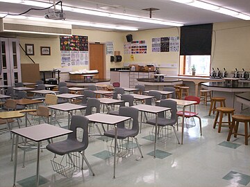 Biology classroom, September 2010