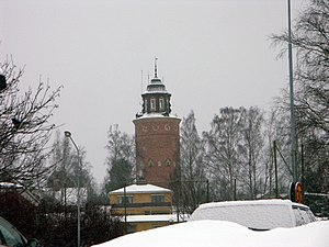 Gamla vattentornet är en känd vy i Ljusdal