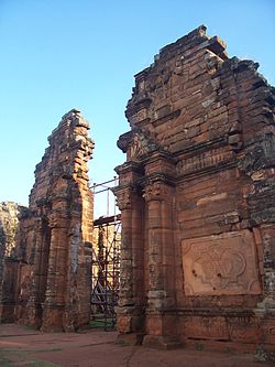 San Ignacio Miní templomának romjai