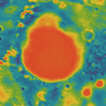 Gravity map based on GRAIL