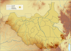 Jur River is located in South Sudan