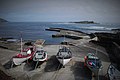 Havnen i Sumba med Sumbiarhólmur i baggrunden