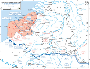 Belgian taisteluiden tilanne 21. toukokuuta - 6. kesäkuuta