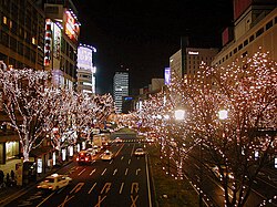 Sendai Pageant of Starlight in Aoba-dori avenue