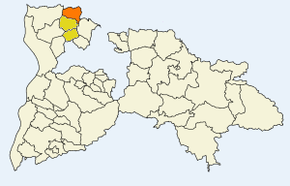 Poziția Eichstetten am Kaiserstuhl pe harta districtului Breisgau-Hochschwarzwald