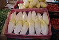 Belgian endives in a market