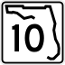 State Road 10 marker