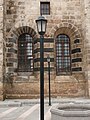 Arched windows of a historic building in Antep