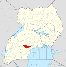 District location in Uganda