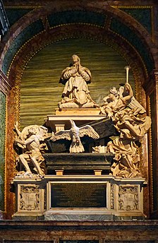 Kardinal Lorenzo Imperialis gravmonument av Domenico Guidi.