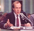 Image 37James Hansen during his 1988 testimony to Congress, which alerted the public to the dangers of global warming (from History of climate change science)