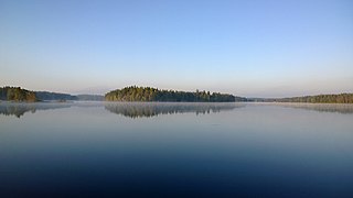 Le lac Salajärvi à Hartola.