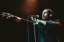 Leon Bridges in Dallas, Texas in 2016