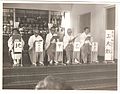 Japanese in Sao Paulo-Brazil, Liberdade neighbourhood, in a Shinto chapel.