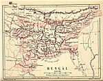 Bản đồ "Bengal" của Pope, G. U. (1880), Sách lịch sử Ấn Độ: Ghi chú địa lý, Bảng phả hệ, Câu hỏi kiểm tra, London: W. H. Allen & Co. Pp. vii, 574, 16 bản đồ.