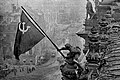 Raising the Soviet Flag over the Reichstag building