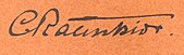 signature de Christen Christiansen Raunkiær