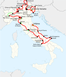 1988 Giro d'Italia route.svg