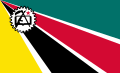 Mozambiques flag 25. juni 1975 - april 1983