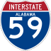 Interstate 59 marker