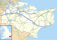 Wrotham transmitting station is located in Kent