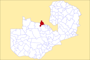 District location in Zambia