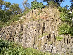 Erstarrter Nephelin-Säulenbasalt am Otzberg, Naturdenkmal