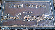 Street of Fame Lionel Hampton