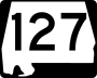 State Route 127 marker