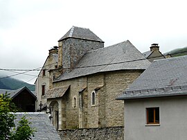 The church in Caubous