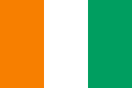 Drapeau de la Côte d'Ivoire.